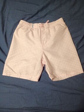 Ruggedbutts Pink Gingham Swim Trunks Boys Size 7 Shorts New